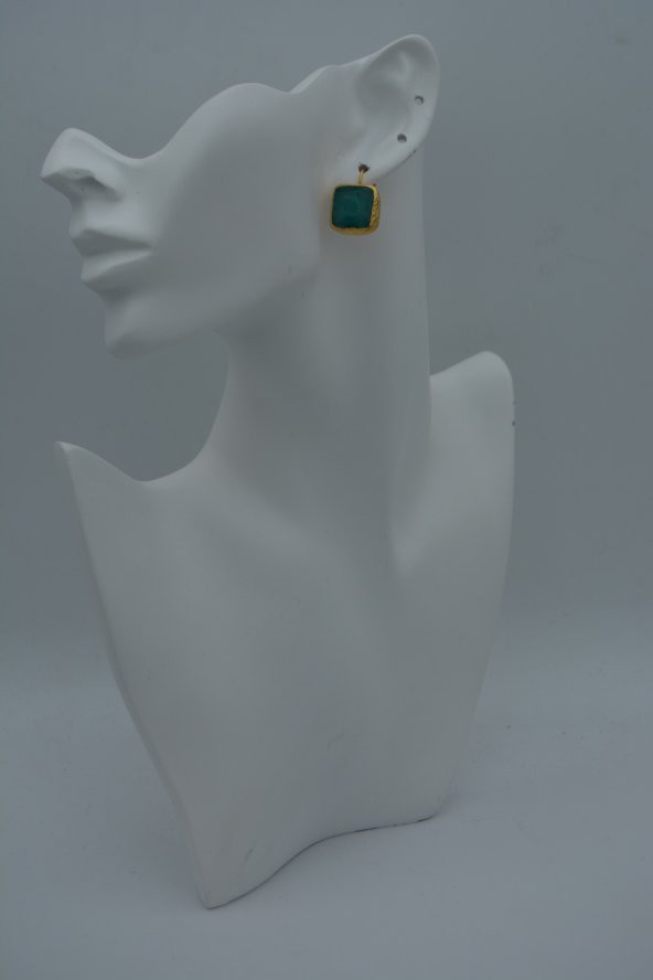 STONEAGE JADE TAŞLI EL YAPIMI KÜPE ürün görseli