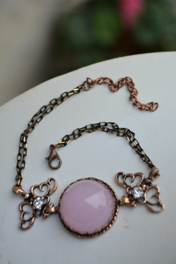 STONEAGE Pembe Kuvars Bileklik - Resim 2