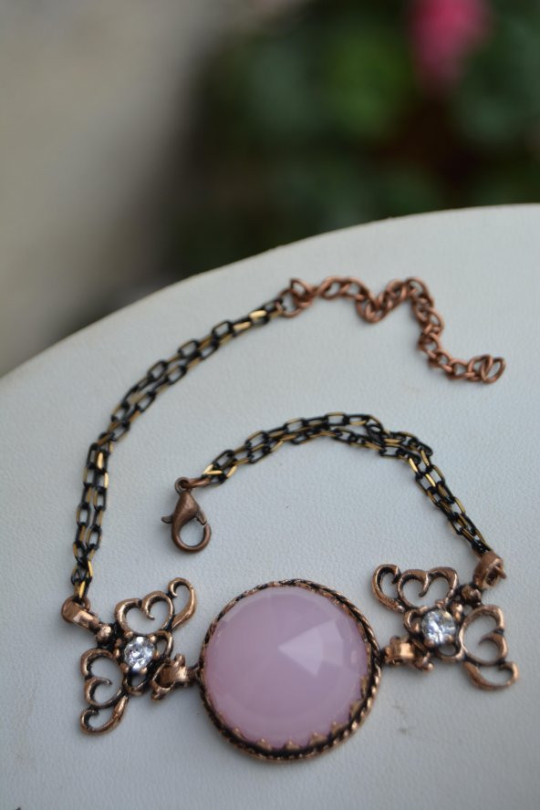 STONEAGE Pembe Kuvars Bileklik - Resim 4