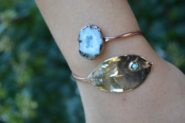 STONEAGE JEWELLERY Kalsit Taşlı Tasarım Bileklik ürün görseli