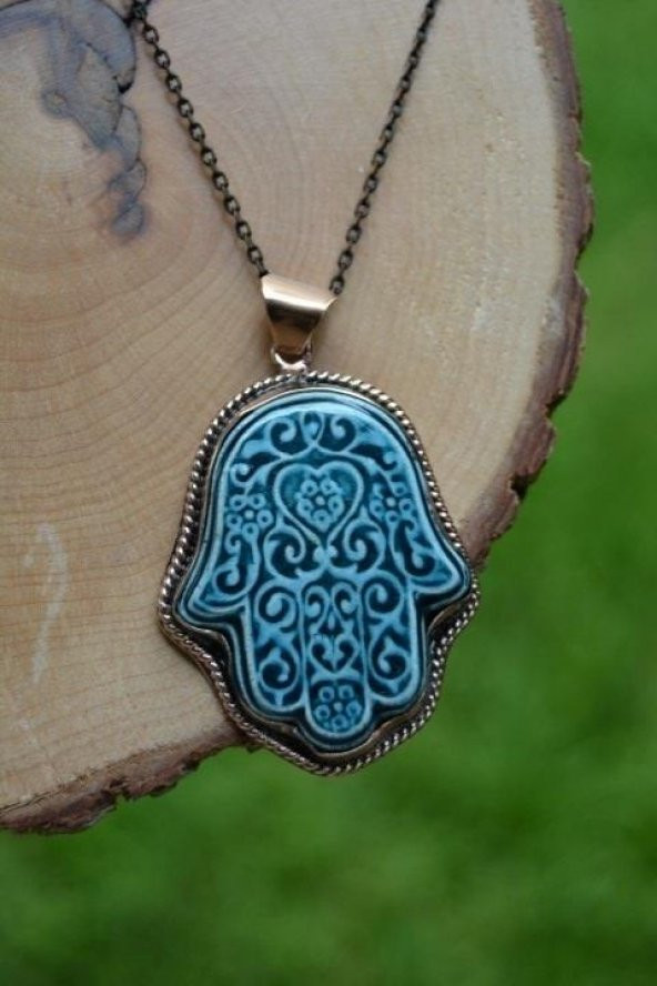 STONEAGE JEWELLERY El Sıvaması Fatma Ana Bayan Kolye ürün görseli