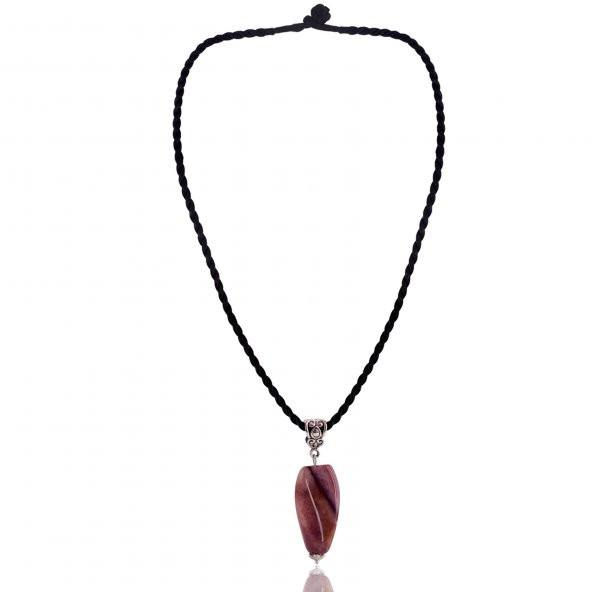 STONEAGE JEWELLERY Jasper Doğal Taş Bayan Kolye - Resim 3