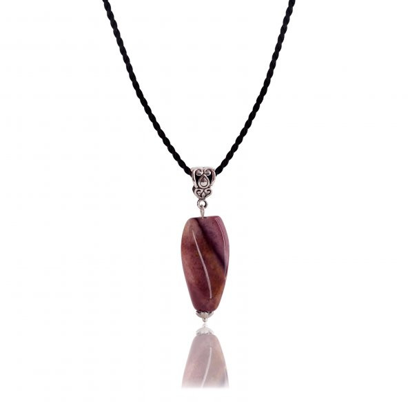 STONEAGE JEWELLERY Jasper Doğal Taş Bayan Kolye - Resim 4