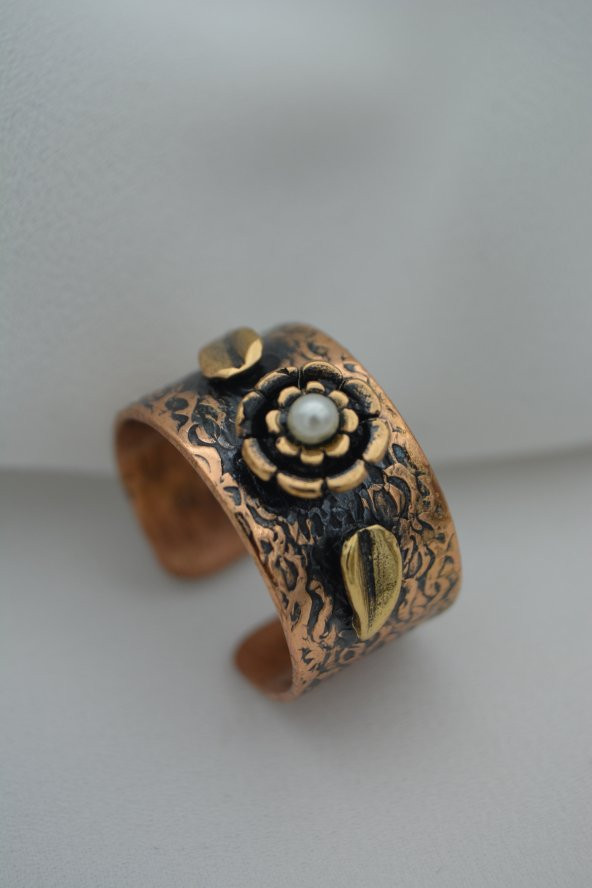 STONEAGE ÖZEL TASARIM İNCİLİ YÜZÜK - 2