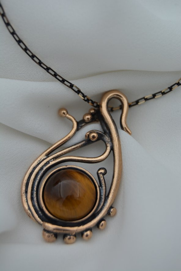 STONEAGE KAPLANGÖZÜ TAŞLI ÖZEL TASARIM KOLYE - Resim 2