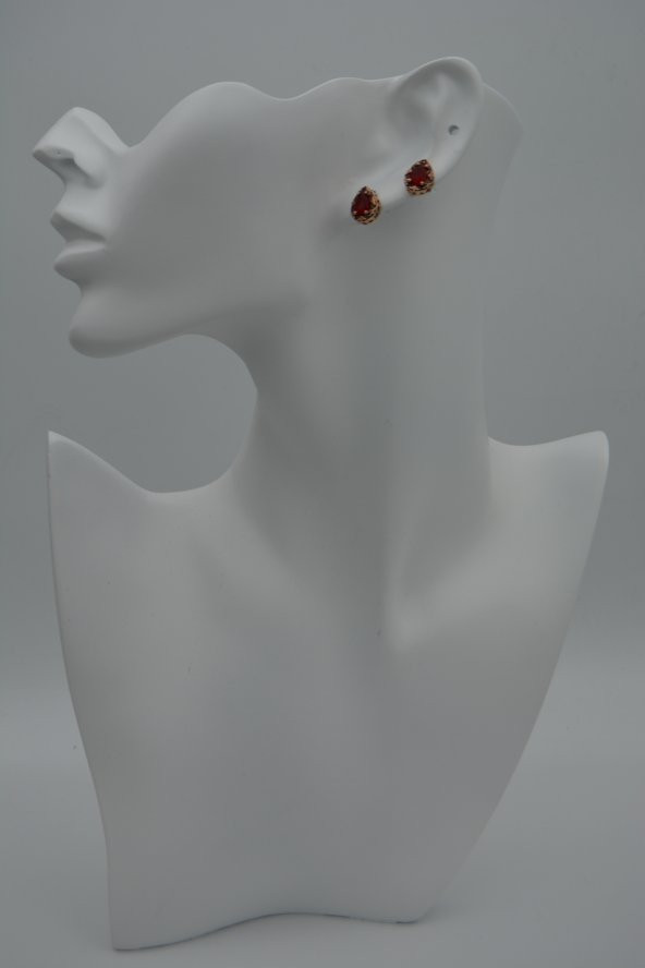 STONEAGE Bayan Küpe Yakut Taşlı Damla