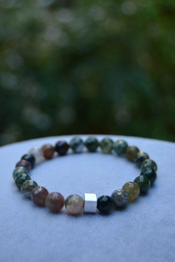 STONEAGE Hint Akiği Unisex Doğaltaş Hem Kadın Hem Erkek İçin Bileklik Yerli Üretim Türk Malı