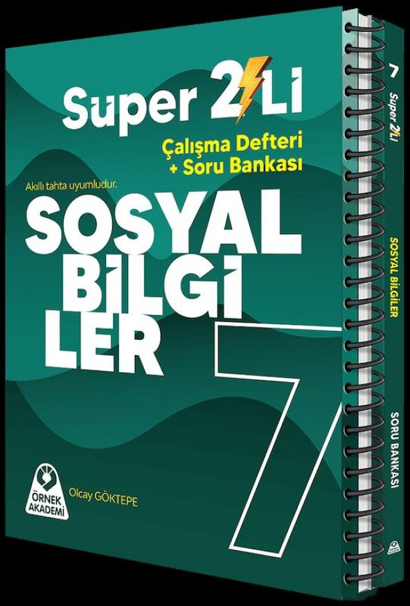 7. Sınıf Süper İkili Sosyal Bilgiler Seti Örnek Akademi