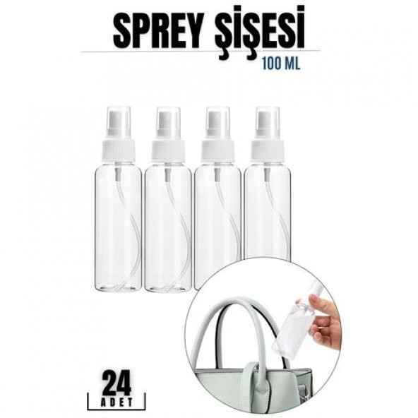 Transformacion 20+4 ADET 100 Ml Püskürtücü Boş Sprey Şişe