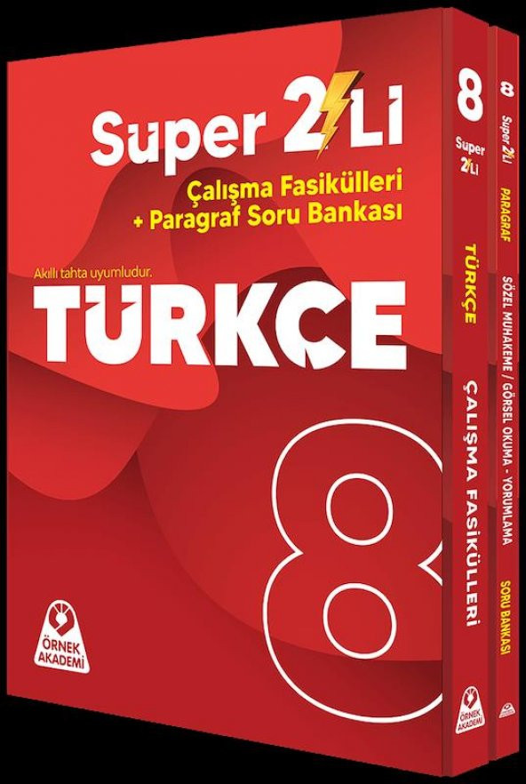8. Sınıf Süper İkili Türkçe Seti Örnek Akademi