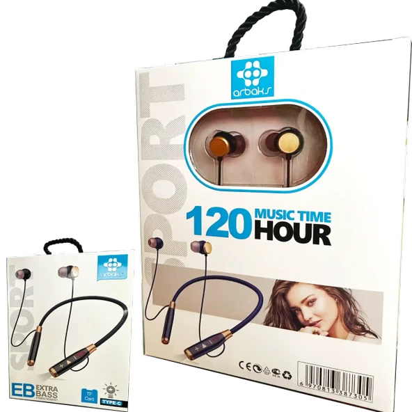 Arbaks Müzik Dinleme Süreli Bluetooh Kulaklık 120 Saat