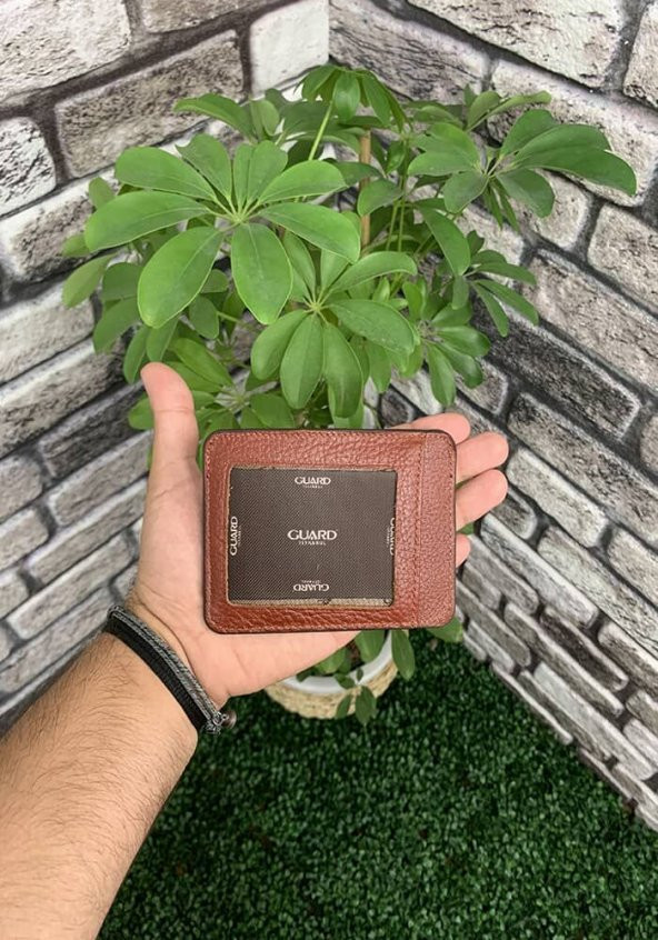 Guard Mat Taba Hakiki Deri Kartlık Erkek P5188 - 2