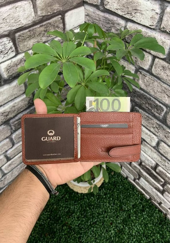 Guard Mat Taba Hakiki Deri Kartlık Erkek P5188 - 3