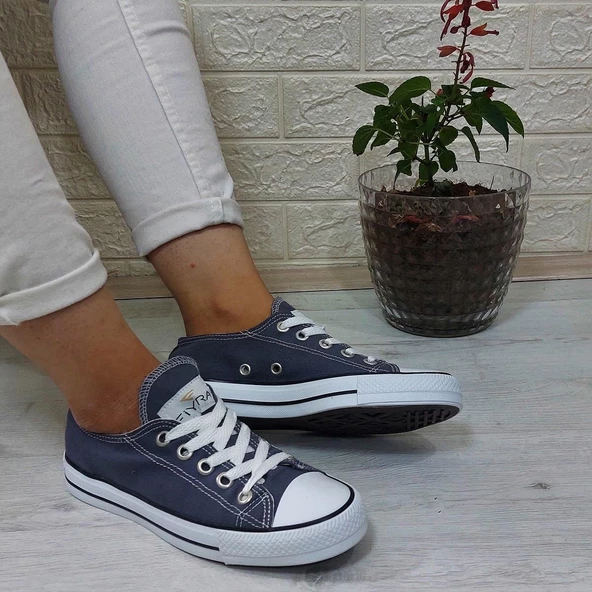 Fiyra 554 Füme Kısa Unisex Sneaker Keten Spor Ayakkabı - 3
