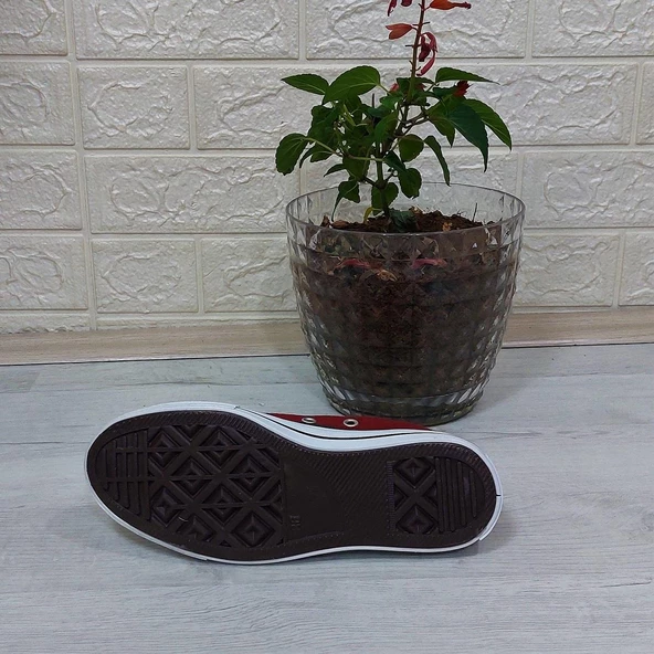 Fiyra 554 Bordo Kısa Unisex Sneaker Keten Spor Ayakkabı - 10