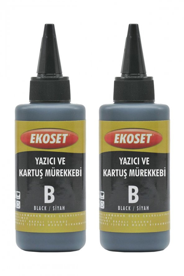 Ekoset Epson L455 Uyumlu Siyah Muadil Mürekkep 200 ml - 2