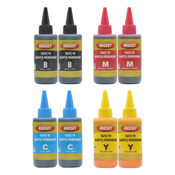 Ekoset Epson EcoTank L3070 Uyumlu Muadil Mürekkep 4x200ml 4 renk - Resim 7