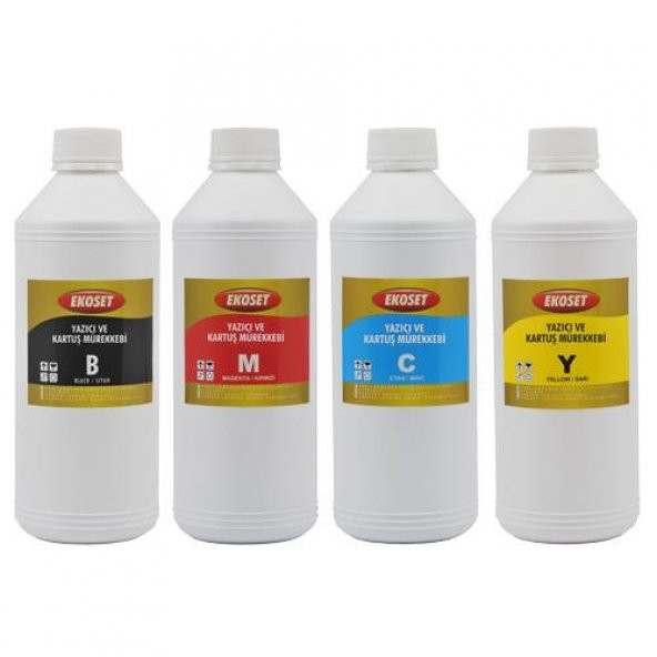 Ekoset Brother DCP-T310 uyumlu mürekkep 4 renk 1 Litre
