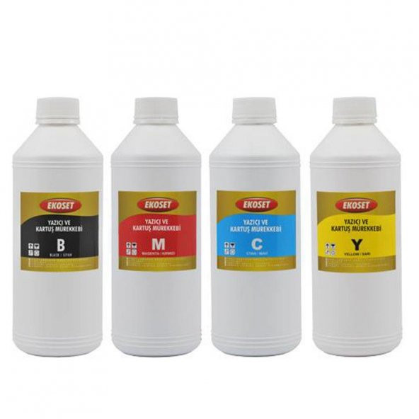 Ekoset Brother HL-T4000DW Uyumlu 4 Renk Muadil Mürekkep 4x1Litre