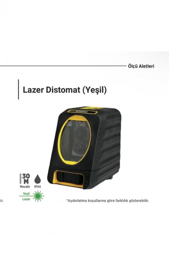 RTRMAX RTM055 LAZER DİSTOMAT 30 MT YEŞİL DİKEY/YATAY