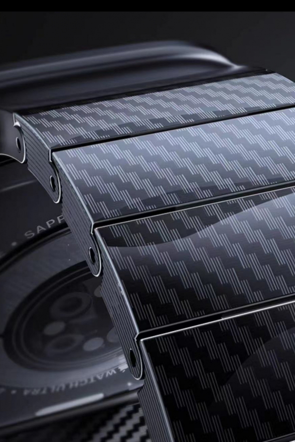 Apple Watch Ultra 38mm Fuchsia KRD-90 600D Akıllı Saat Karbon Fiber Kordon - 5