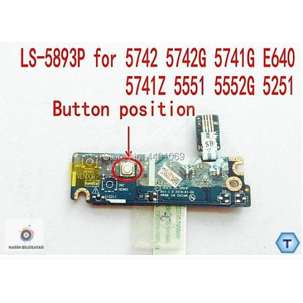 ACER 5742 5551 5742G 5741G 5741Z PACKARD BELL NEW91 TETİK BUTONU