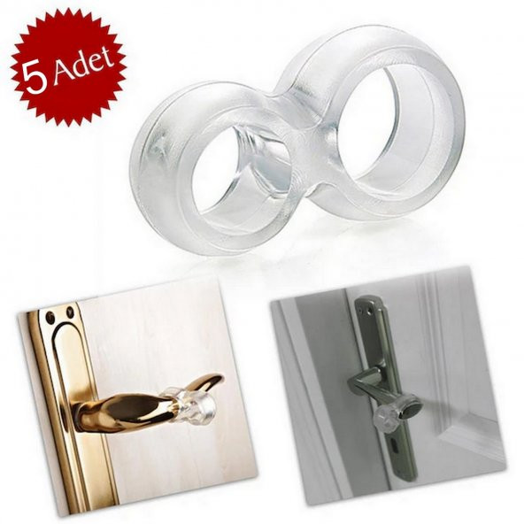 5 Adet Silikon Kapı Pencere Stoperi Kapı Kolu Çarpma Önleyici Kapı Kolu Stoperi