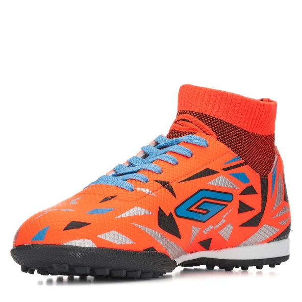 Albishoes Erkek Bilekli Çoraplı Çim Dişsiz Düz Halısaha Krampon Futbol Ayakkabısı - 2