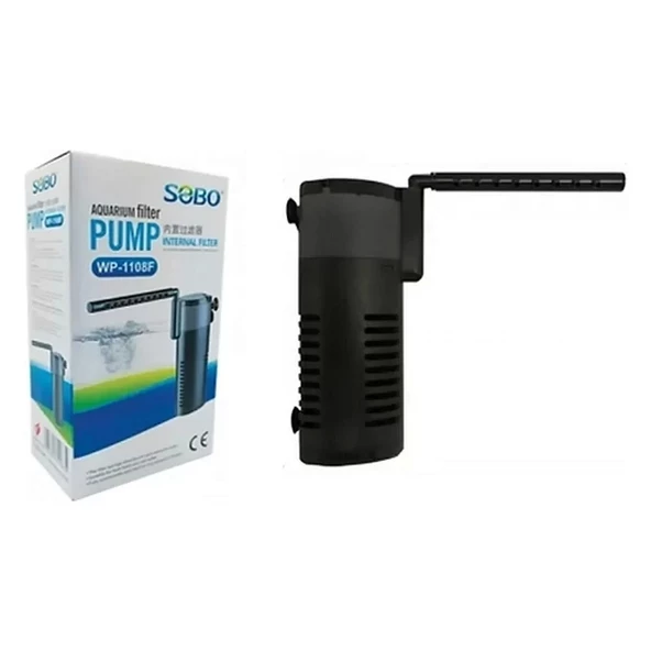 Sobo Akvaryum Şelale Aparatlı İç Filtre 8W 700Lt/Saat WP-1108F - 2