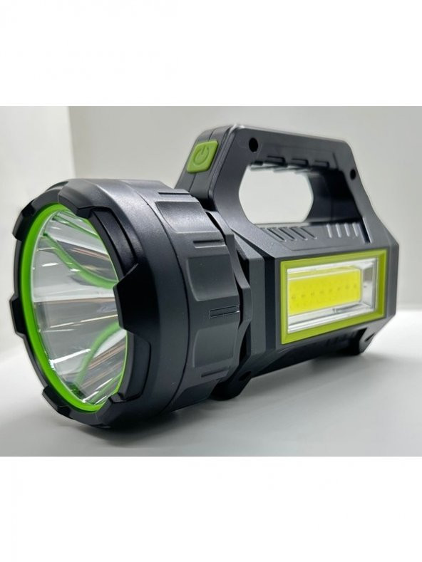 Kama PS-T95 30W Uzun Menzilli Solar Panelli Powerbank+Usb Çıkış S.o.s Lu Ultra Güçlü Ledli Şarjlı Feneri