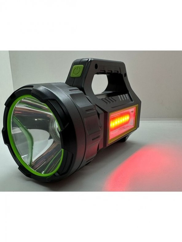 Kama PS-T95 30W Uzun Menzilli Solar Panelli Powerbank+Usb Çıkış S.o.s Lu Ultra Güçlü Ledli Şarjlı Feneri - 5