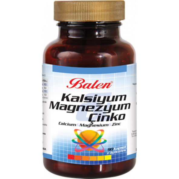 BALEN KALSİYUM&MAGNEZYUM&ÇİNKO 90 KAPSÜL 709 MG