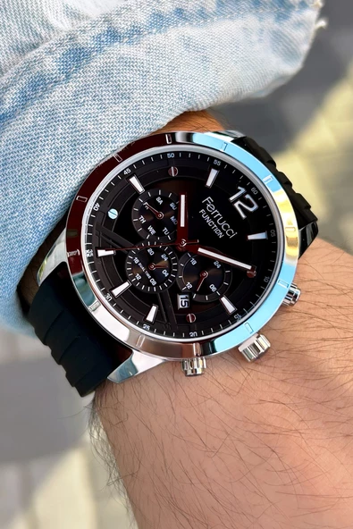 Ferrucci Function FCF13568FS.01 Silikon Erkek Kol Saati - Resim 5