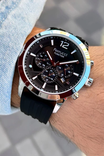 Ferrucci Function FCF13568FS.01 Silikon Erkek Kol Saati ürün görseli