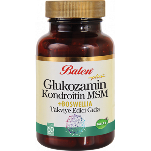 BALEN GLUKOZAMİN&KONDROİTİN&MSM&BOSWELLİA(AKGÜNLÜK)60 TABLET 1200 MG