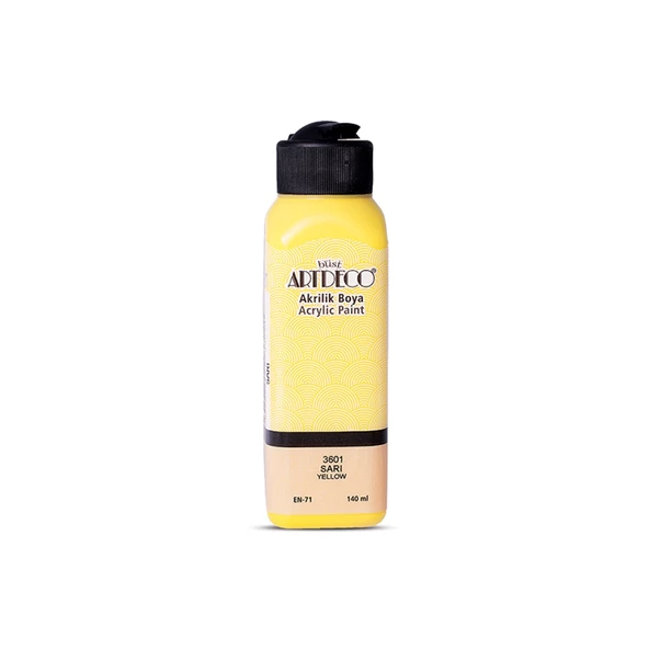 ARTDECO AKRİLİK BOYA SARI 140ml 3601