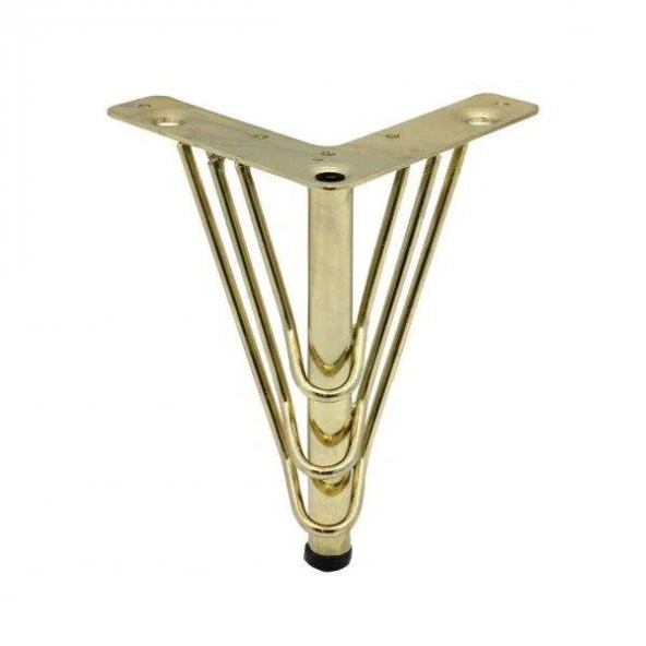 Mobilya Ayağı Telli 12 Cm Gold
