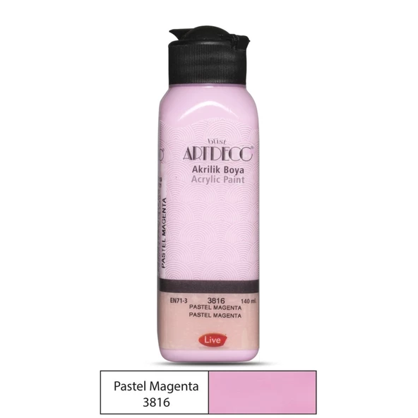 ARTDECO AKRİLİK BOYA PASTEL MAGENTA 140ml 3011