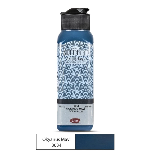 ARTDECO AKRİLİK BOYA OKYANUIS MAVI 140ml 3013