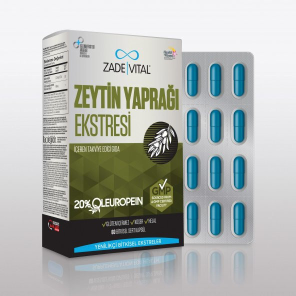 Zade Vital Zeytin Yaprağı Ekstresi 60 Kapsül