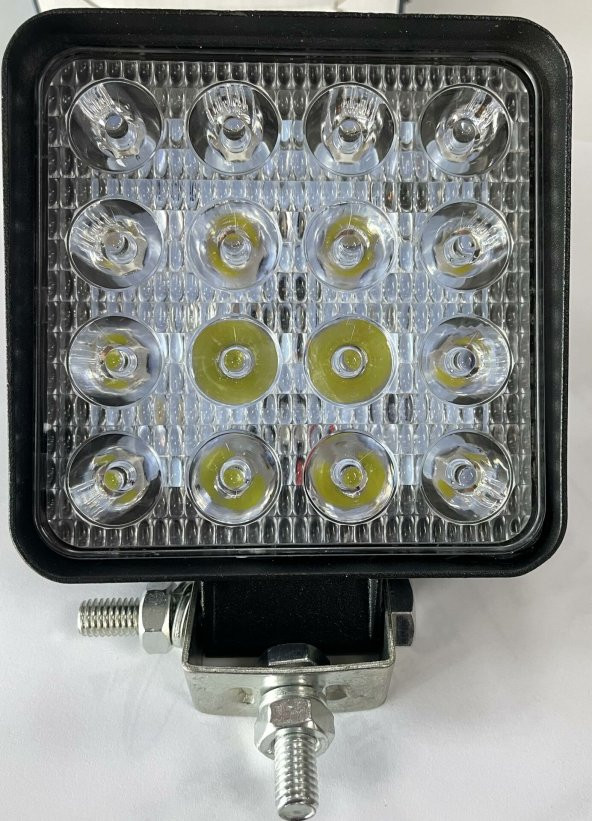 LED PROJEKTÖR 12-24 VOLT 48 WATT 16 LEDLİ BEYAZ OTO ARAÇ PROJEKTÖRÜ - 1