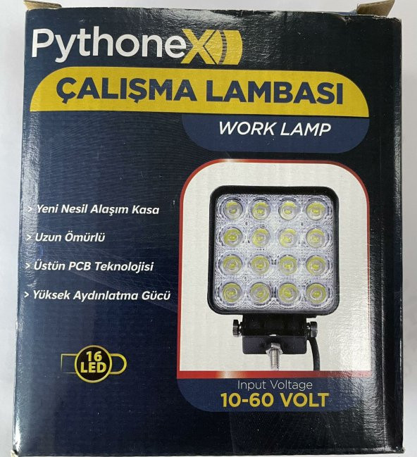LED PROJEKTÖR 12-24 VOLT 48 WATT 16 LEDLİ BEYAZ OTO ARAÇ PROJEKTÖRÜ - 3
