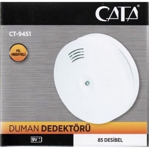 CATA CT-9451 DUMAN DEDEKTÖRÜ PİLLİ