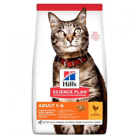 Hills Science Plan Tavuk Etli Yetişkin Kedi Maması 15 Kg