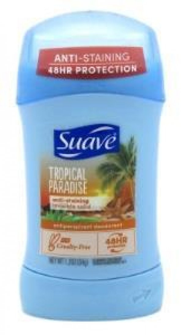 Suave Tropical Paradise 48-Hour Antiperspirant&Deodorant Stick 34 gr (1.2 o