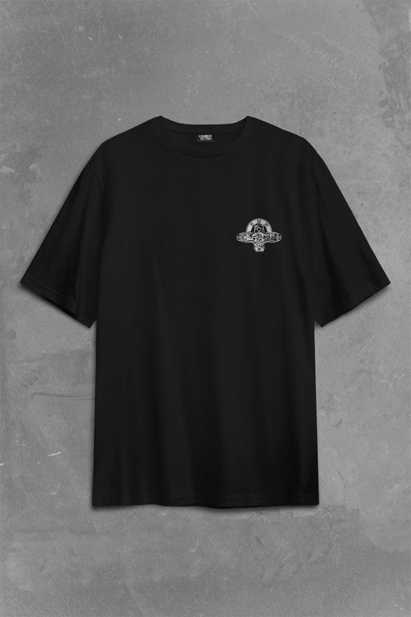 Bmw Engine Boxer Motor R1200Gs R 1200 Gs Motocycle Sırt Ön Baskılı Oversize Tişört Unisex T-Shirt