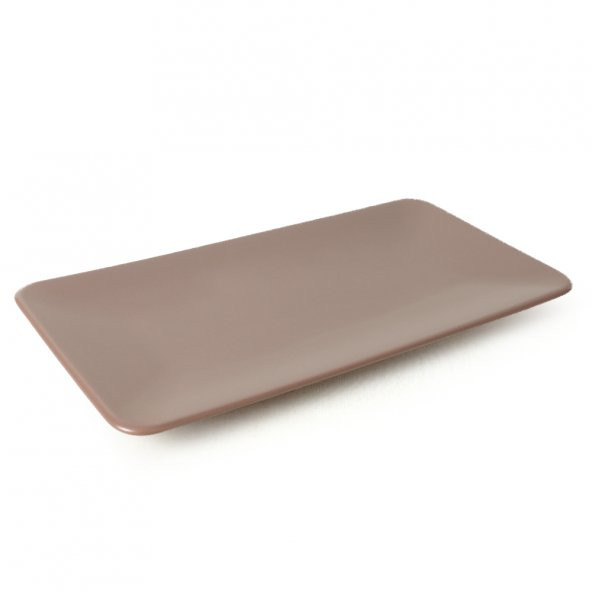 Keramika Mat Açık Taupe Siera Kayık Tabak 33 Cm 2 Adet 958 - Resim 3