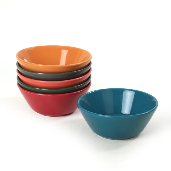 Keramika Rainbow Hitit Çorba Kasesi 14 Cm 6 Adet 113/617 - 2