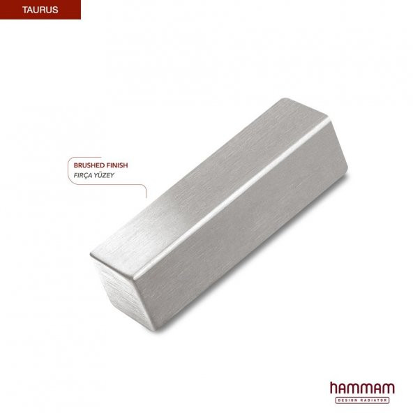 1500x600mm Taurus Paslanmaz Çelik Fırça Mat İnox Havlupan - Resim 3