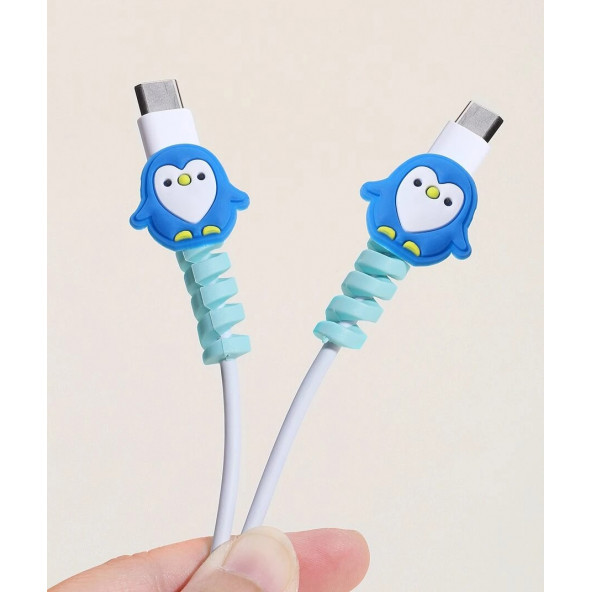 Mavi Penguen Kablo Koruyucu - 2
